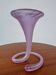 Vase cornet verre soufflé ancien 