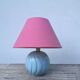 Romantic blue and pink ceramic lamp