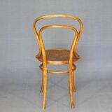 Set of 4 Kohn bistro chairs no. 30 from 1910, wooden seat