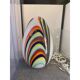 Contemporary Murano-Style White Egg Lamp with Multicoloured Reeds