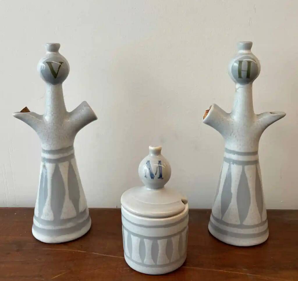 Trio de céramiques Roger Capron années 60