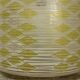 Suspension vintage from the 60s and 70s with geometric yellow glass design.
