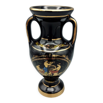 Handmade golden adis greek vase