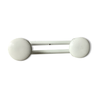 Coat rack, vintage 70s metal hooks
