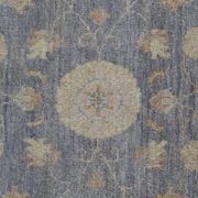 Oriental Grey Beige Stair Runner Rug, Wool Hand Knotted 81 x 295 cm