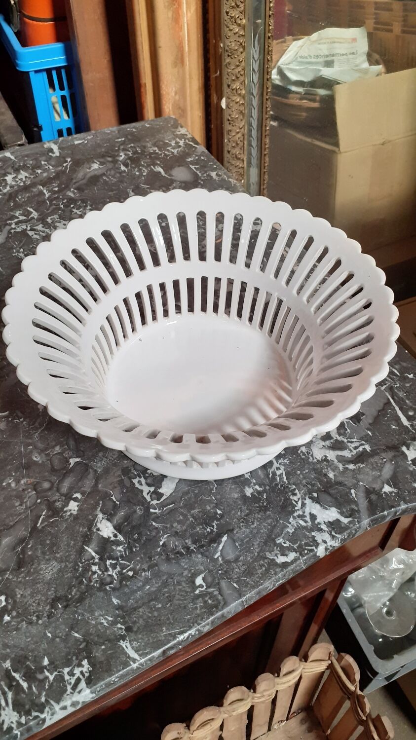 Fruit basket signed Émile Tessier