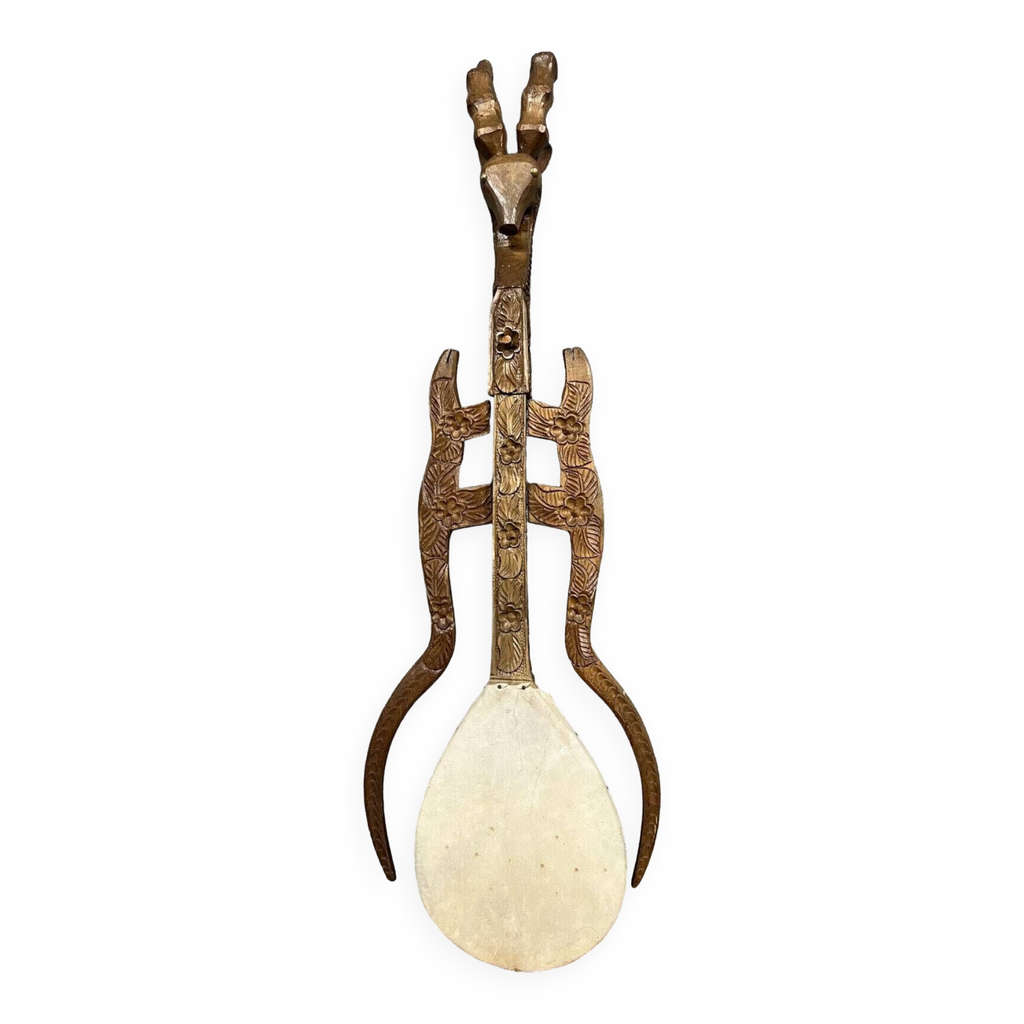 Gusle or gusla Serbian musical instrument with one string circa 1900 ...