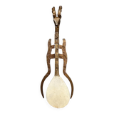Gusle or gusla Serbian musical instrument with one string circa 1900-1940