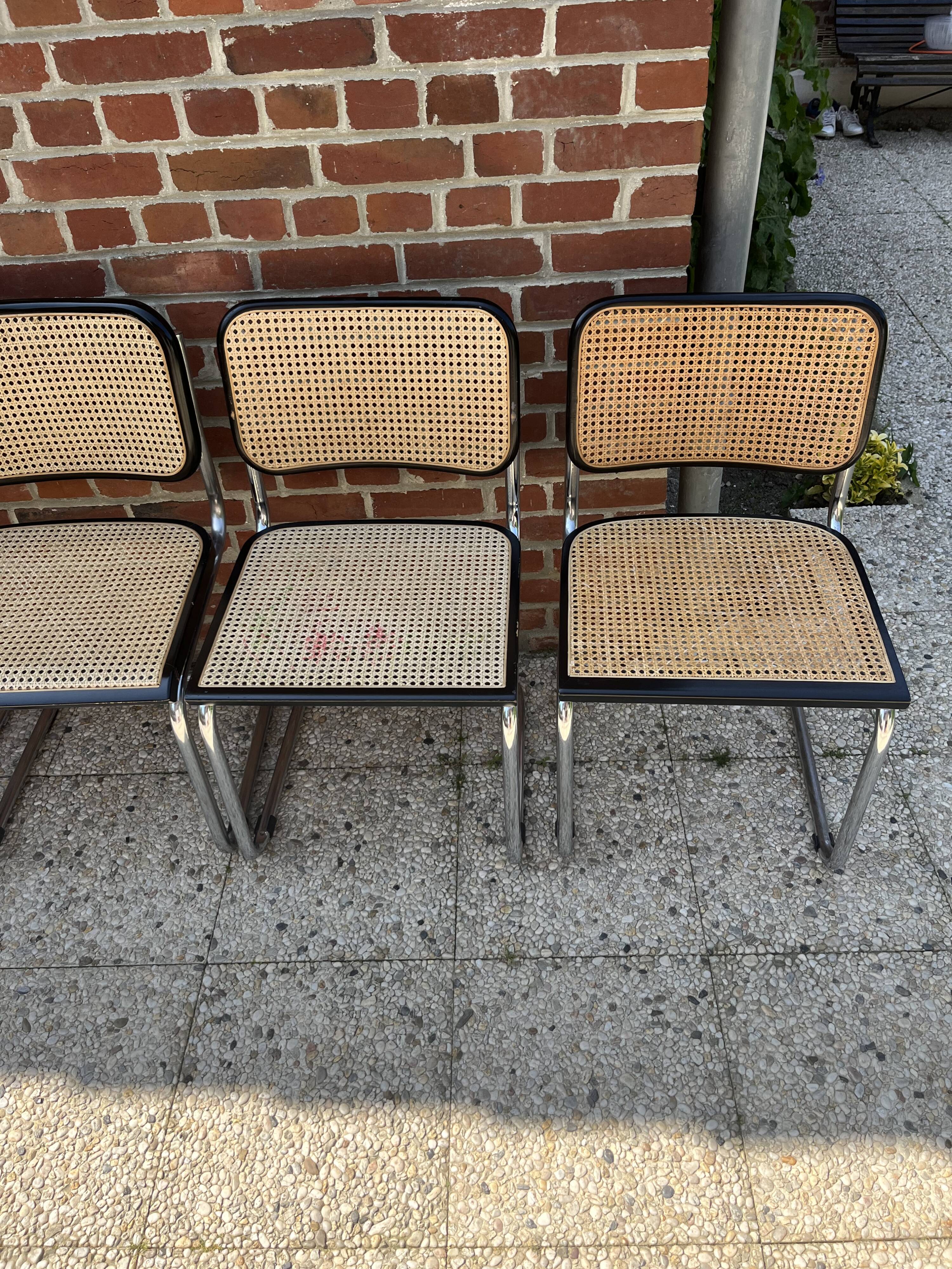 Set of 6 Breuer B32 chairs
