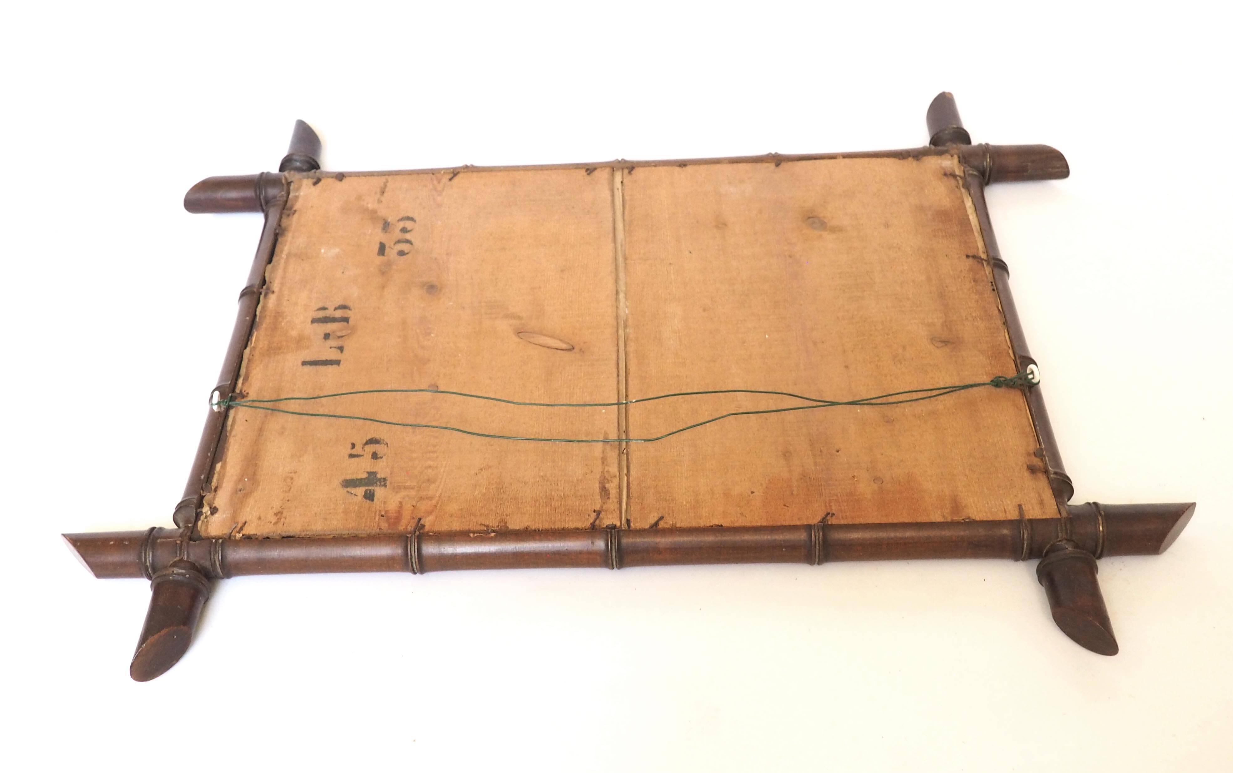 Large bamboo mirror 1900