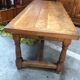 Old farmhouse table in solid oak