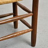Pair of Bauche stools by Charlotte Perriand, Maison Sentou, circa 1950