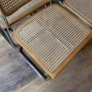 Lot de 6 chaises Cesca du milieu du siècle par Marcel Breuer