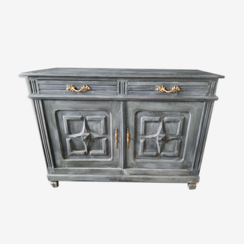 Parisian buffet grey patinated