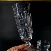 3 baccarat giant glasses 280ml m.à feuilles