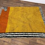 Traditional coloured Beni Ourain Berber rug, size 140 x 260 cm.