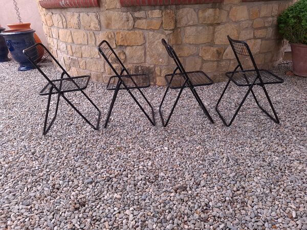 4 chaises pliantes Niels Gammelgaard , Ikea