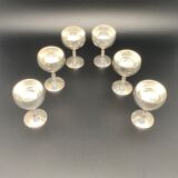 Strong silver alcohol cups in original velvet box