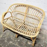 Rattan bench