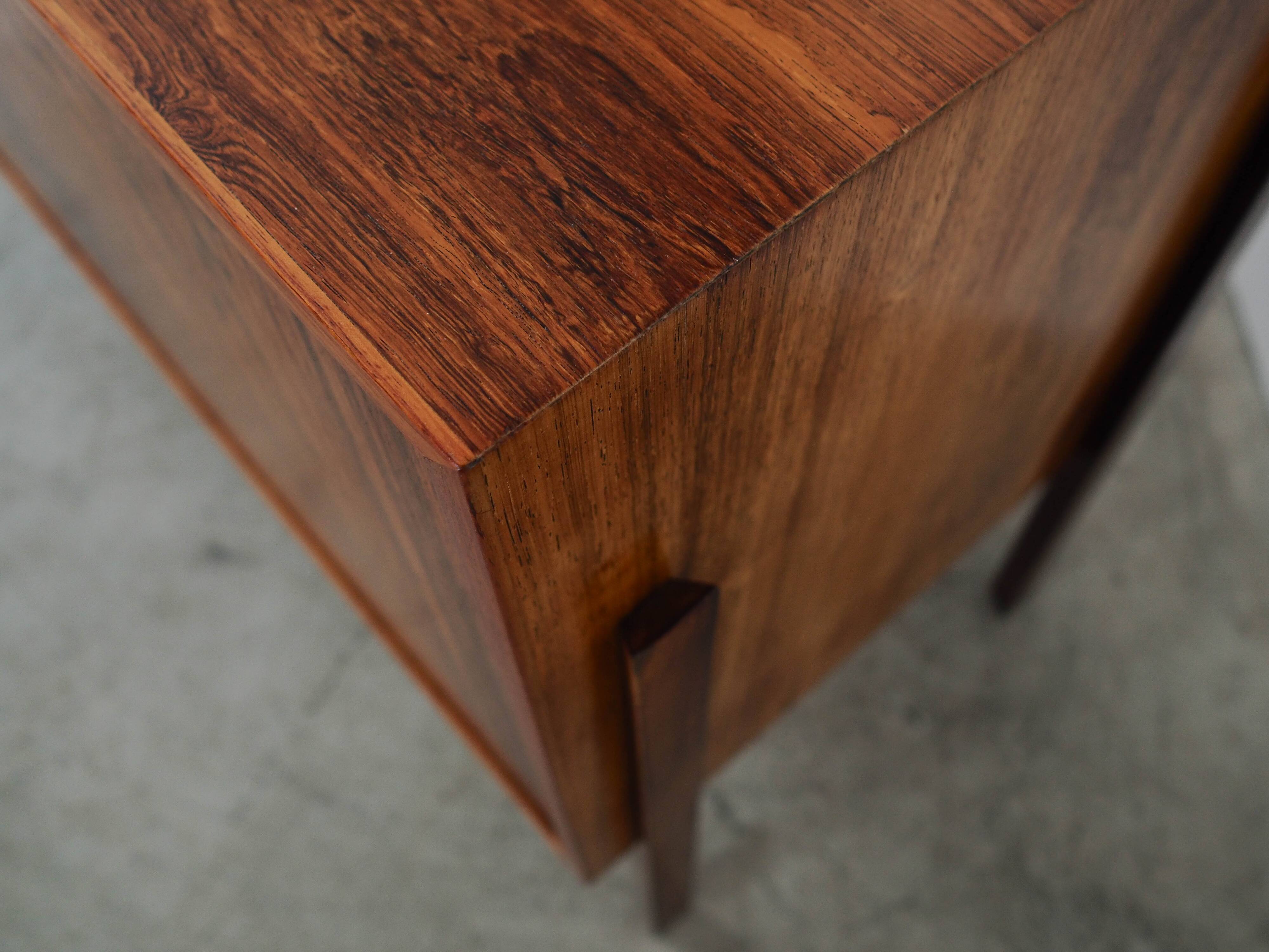 Cabinet de bar danois en bois de rose, années 1970