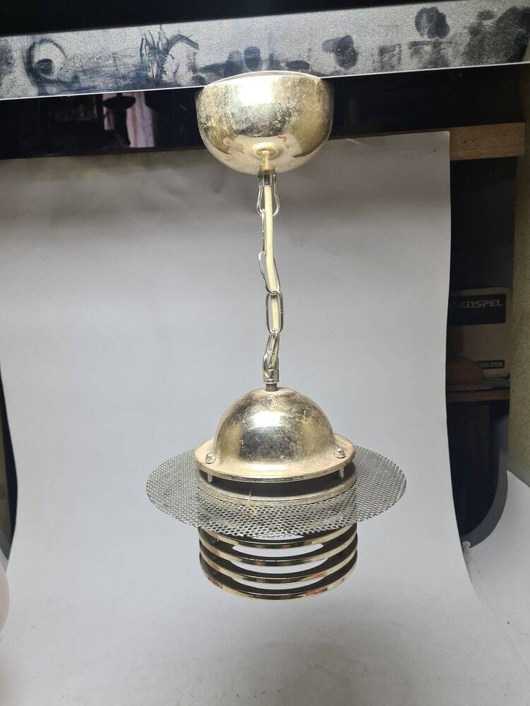Postmodern Communist pendant lamp, Poland, 1970s