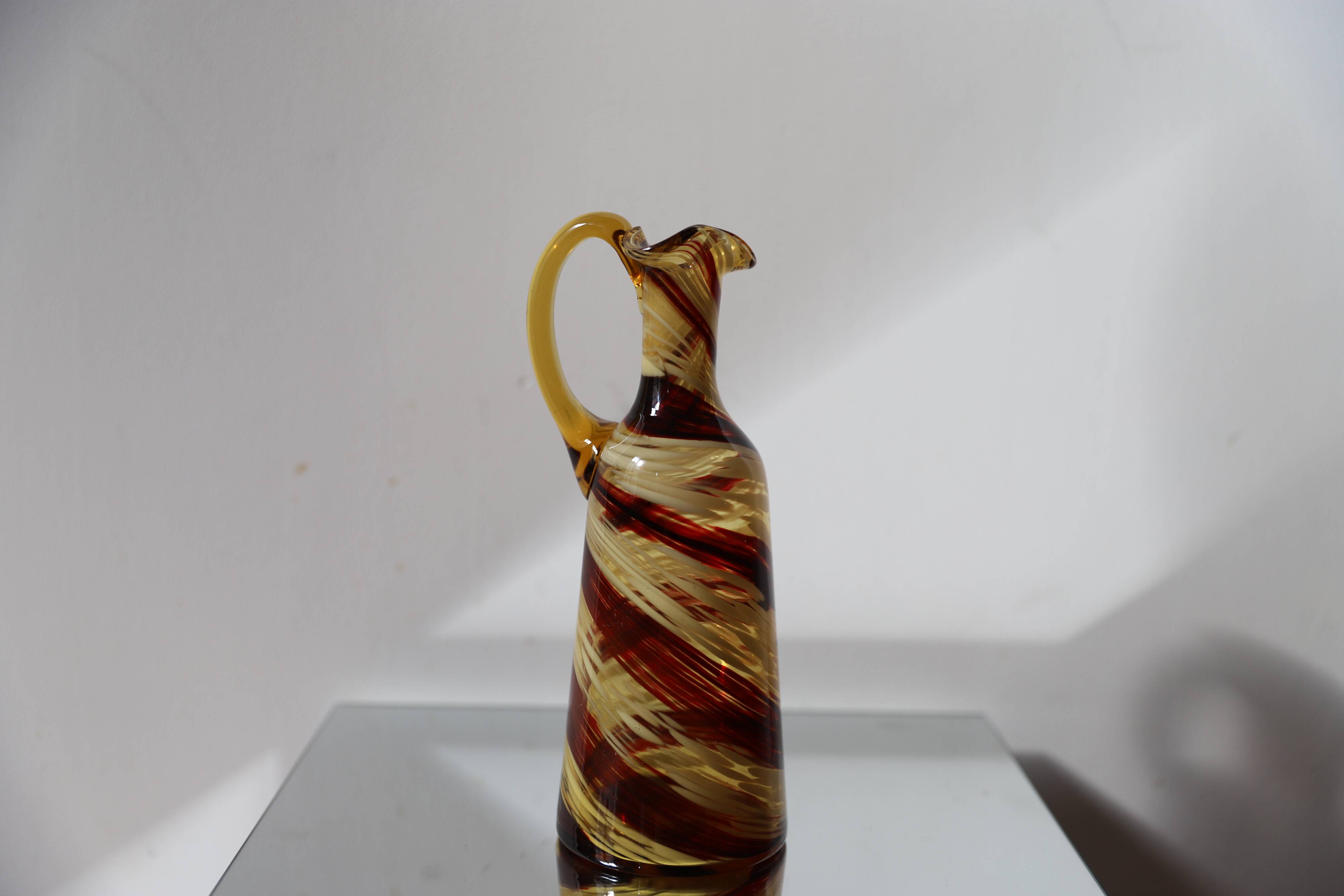 Two-tone Murano carafe