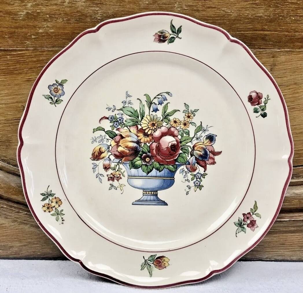 6 old dessert plates Floralia Villeroy & Boch model