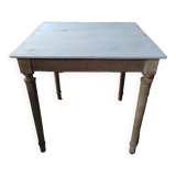 Table bois plateau patiné massif pieds Aéro-gommée dp 1122326