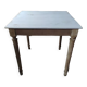 Table wood plate patinated solid feet Aero-gummed dp 1122326