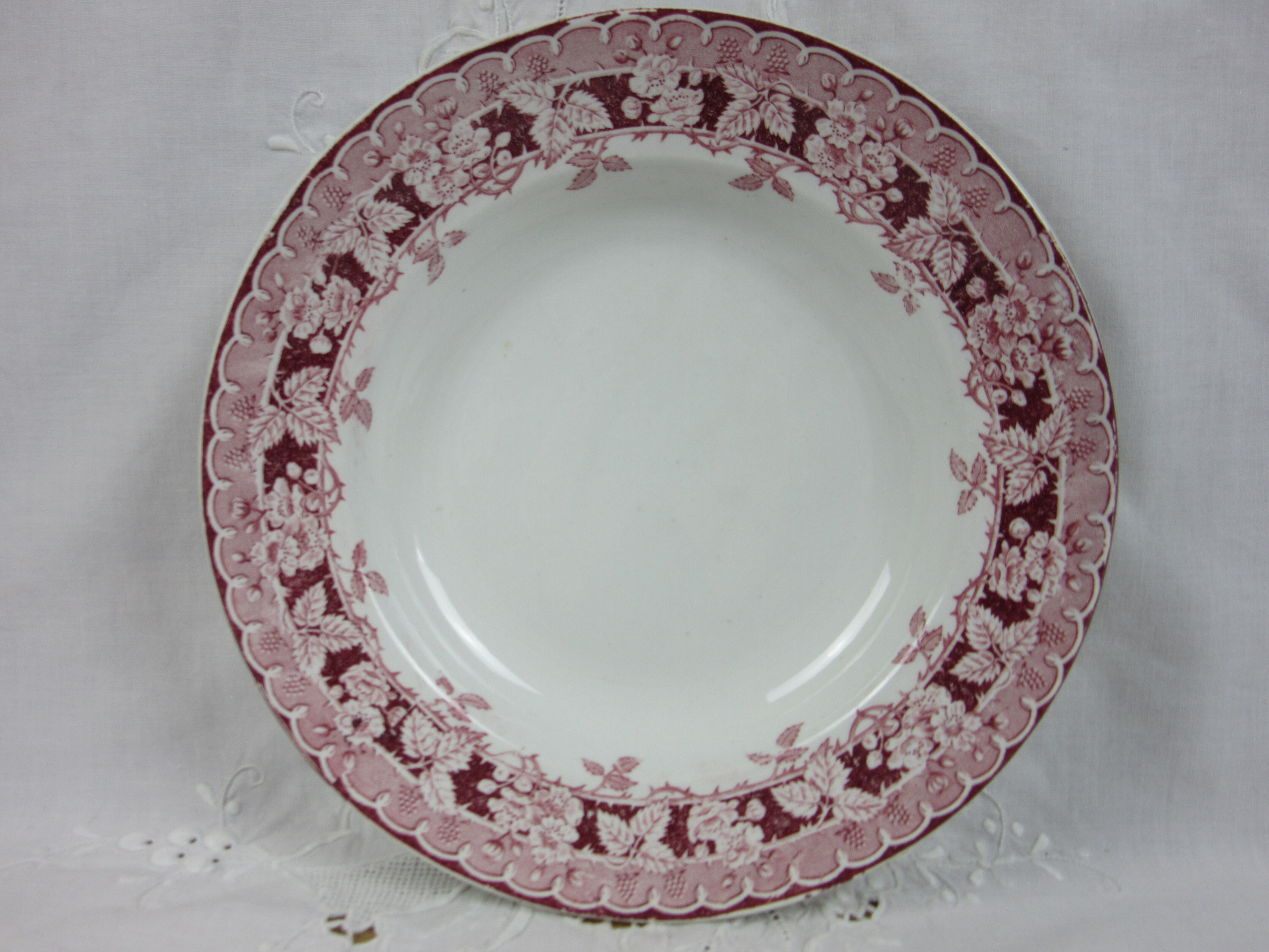 Set of 4 hollow plates model Murier Saint Amand and Hamage