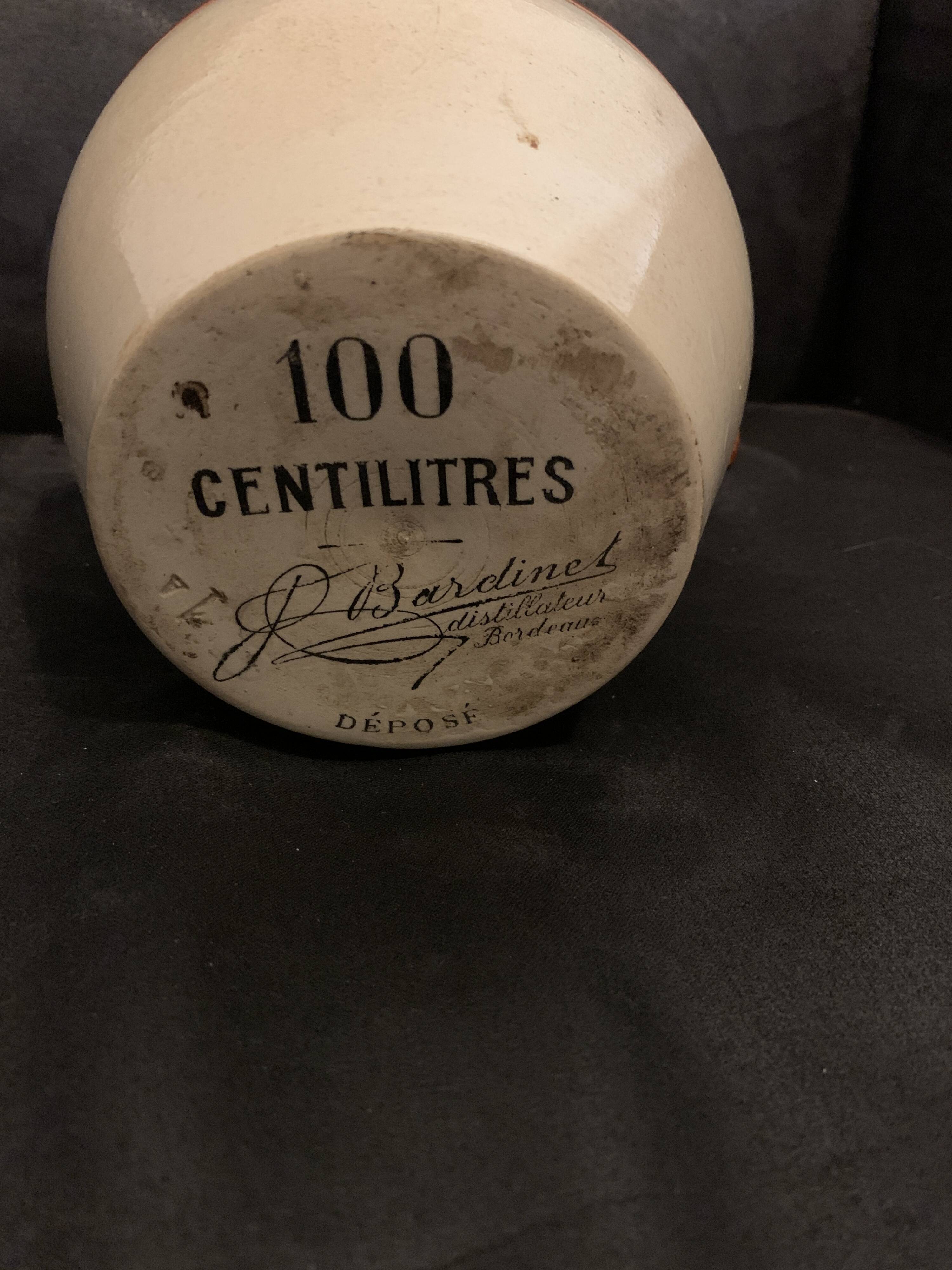 Distiller pitcher 100cl Bardinet 24cm Bordeaux wine jug