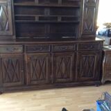 Vaisselier 4 portes en noyer