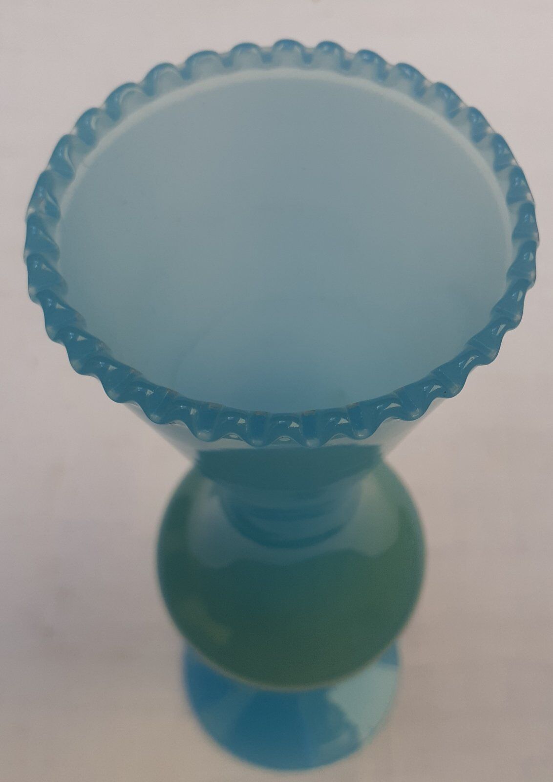 Blue opaline vase