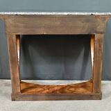 Walnut console table, Restoration period – Early 19th century