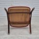 1960s, Danish chair by Farstrup, original condition, solid teak wood, leather.
