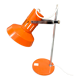 Lampe de bureau métal laqué orange et chrome, vers 1970