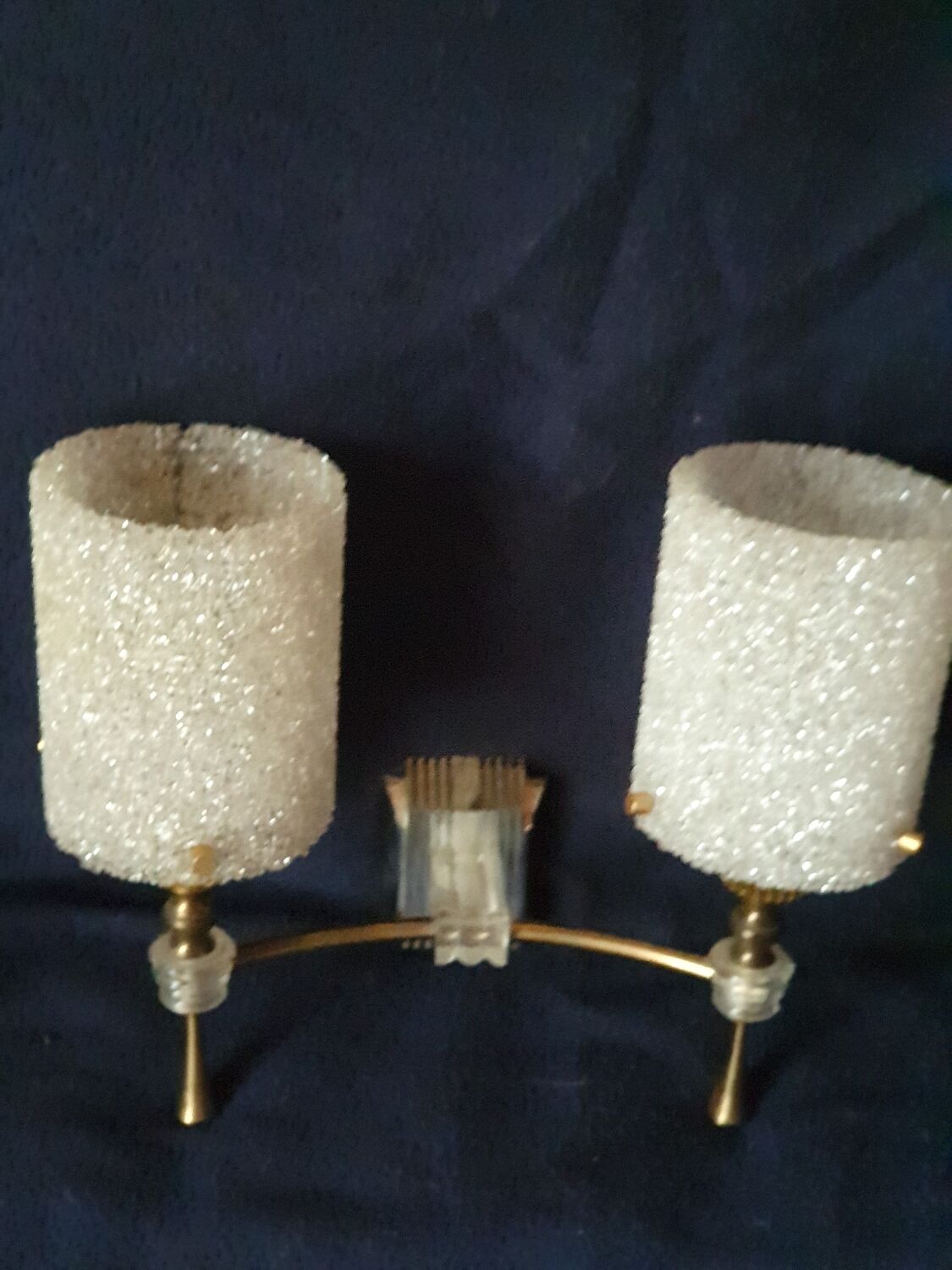 Golden wall lamp two lamps