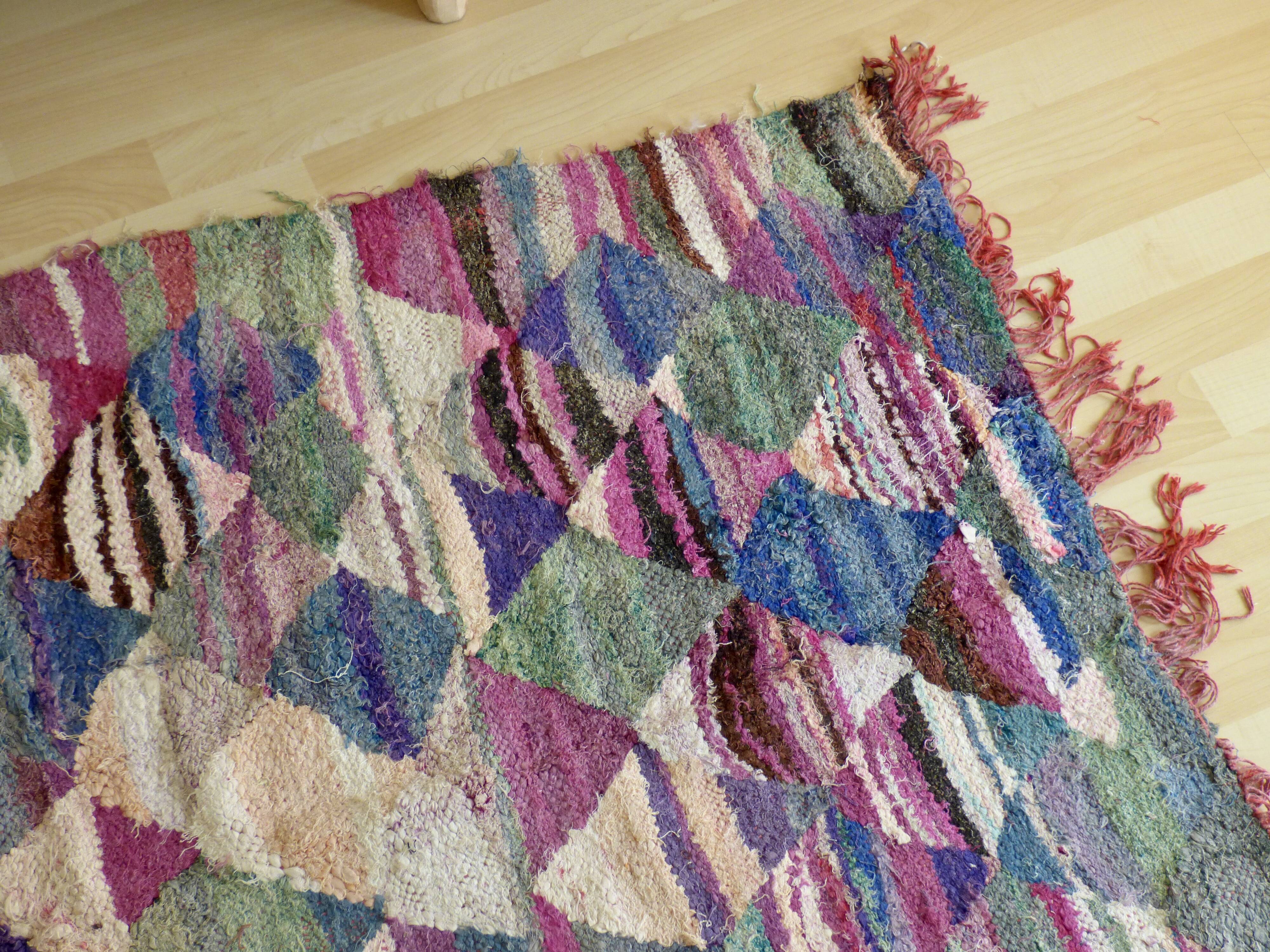 Tapis kilim bouchérouite fabrication artisanale 160 x 90 cm