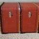 Old curved travel trunk