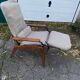 Scandinavian llama armchair foot vintage compass