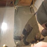 Glass coffee table