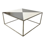 Vintage black and white geometric coffee table