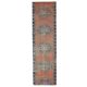 Vintage Turkish Oushak handmade cotton orange wool runner 73x273