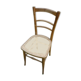 Wooden bistro style cane chair