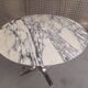 tulip table in marble and chrome metal italy 1970