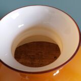 Caramel ochre opaline glass globe lampshade