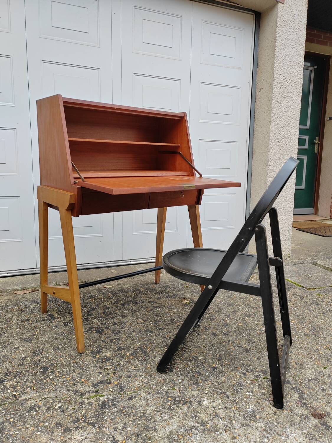 Scandinavian teak secretary