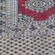 Persian oriental rug in burgundy red and gray wool 160x240cm