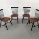 Swedish Teak Chairs by S. E. Fryklund for Hagafors, 1960s, Set of 4