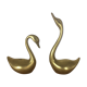 Couple of brass swans